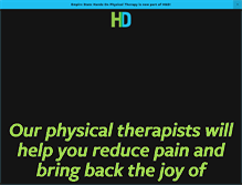 Tablet Screenshot of hdphysicaltherapy.com